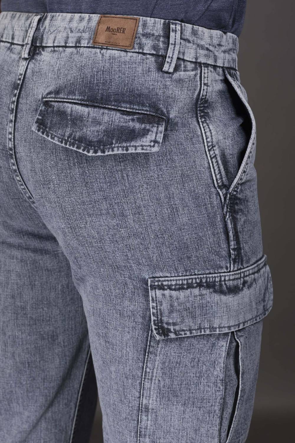 Moorer Pantaloni BRODY-01 NAVY/BLUE Spedizione Gratuita