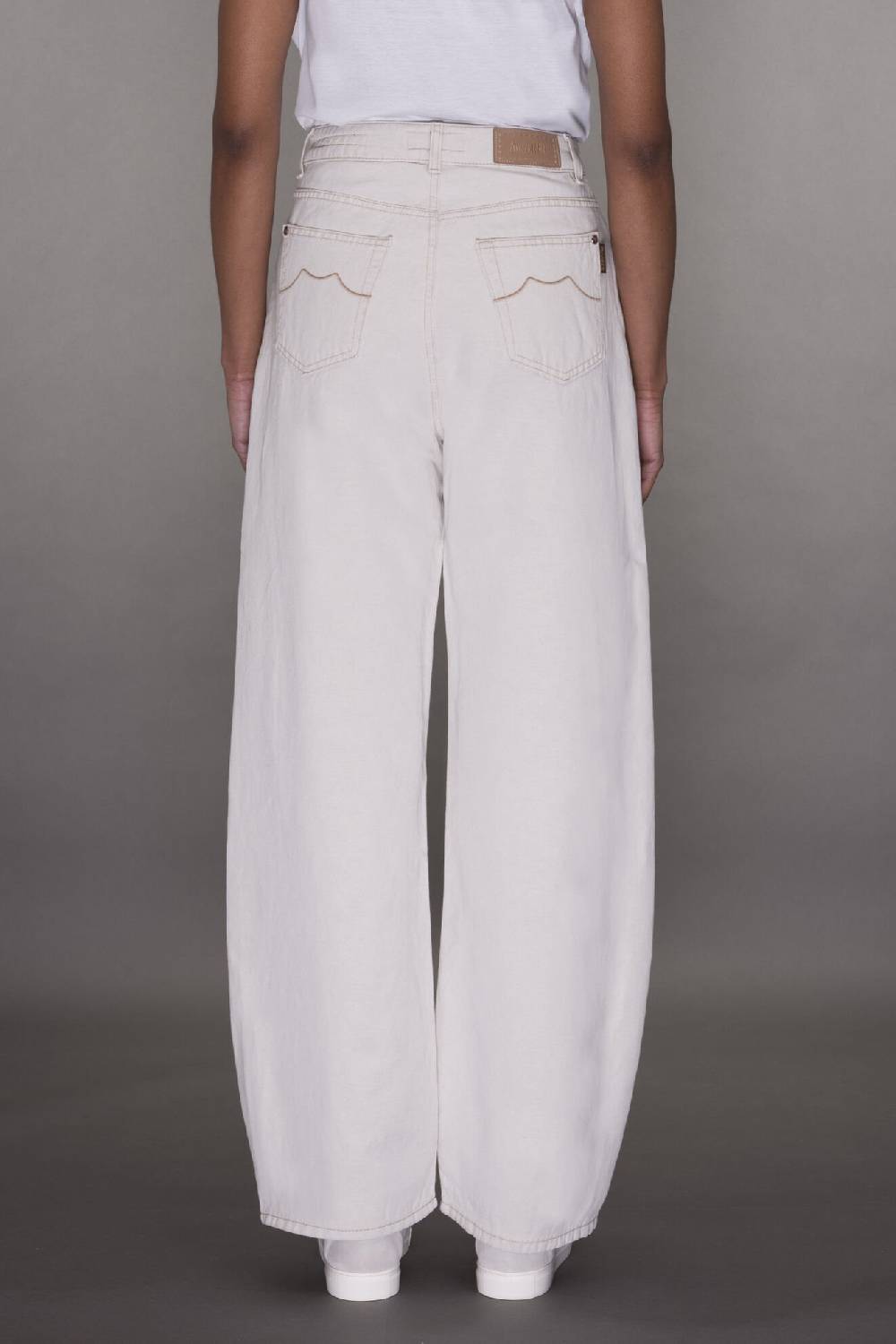 Moorer Pantaloni BLANCHE-25 ECRU Fino al 60% di sconto