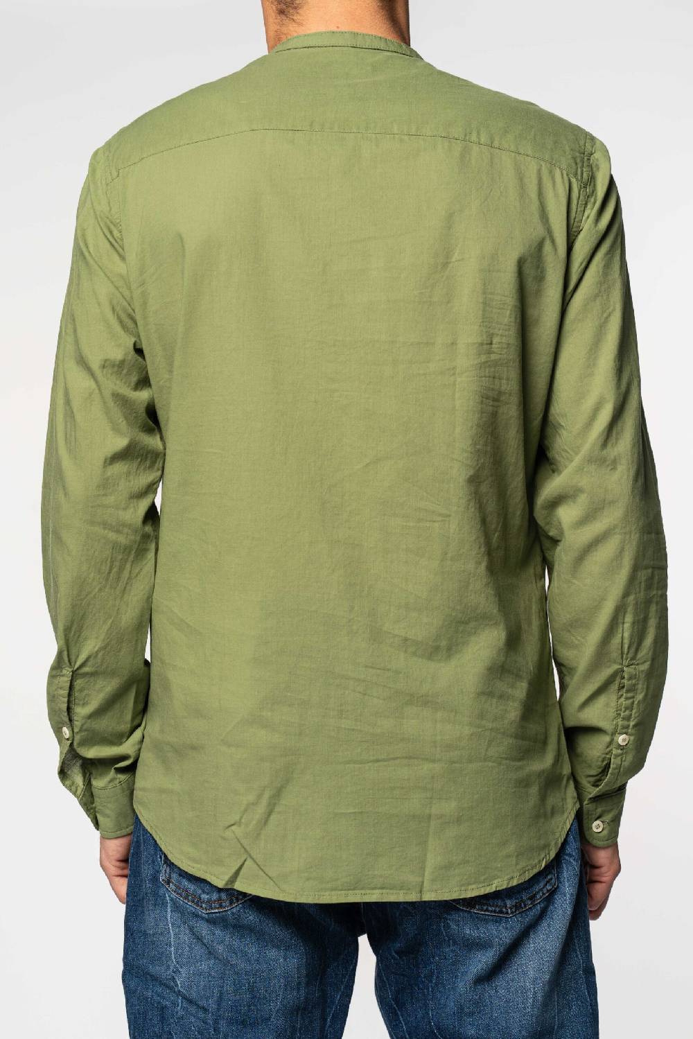 Officina 36 Camicia in mussola verde salvia Nuova