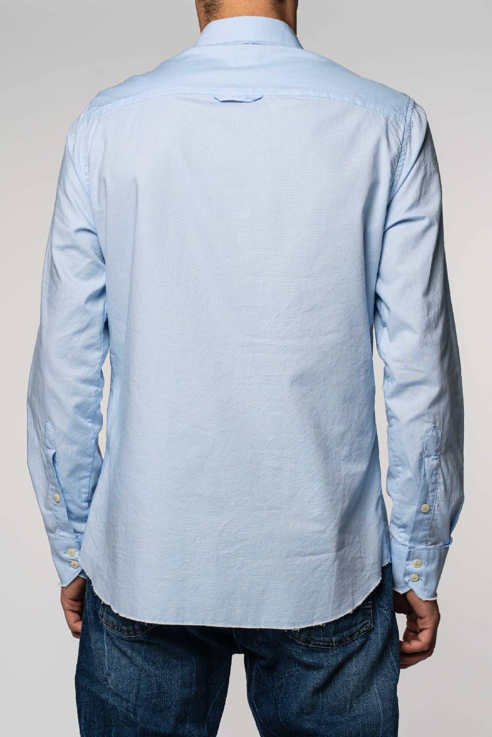 Officina 36 Camicia in oxford color cielo Moda