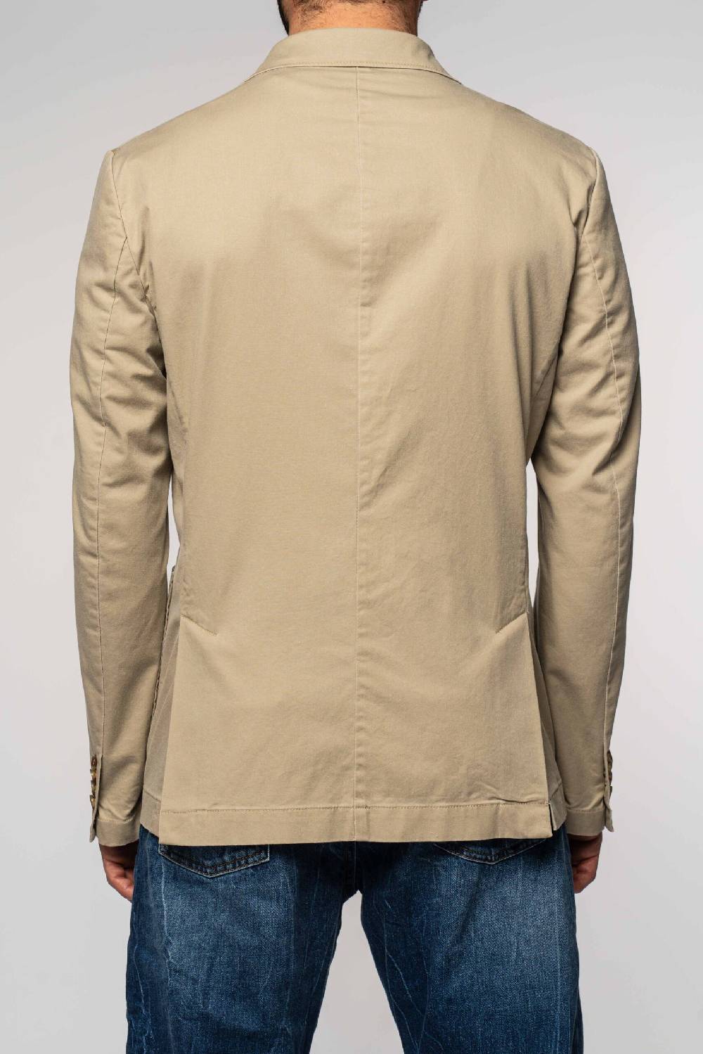 Officina 36 Giacca in gabardina delavè beige Offerta