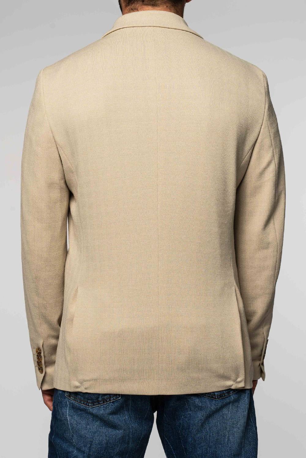 Officina 36 Giacca in jacquard in maglia color sabbia Enormi sconti