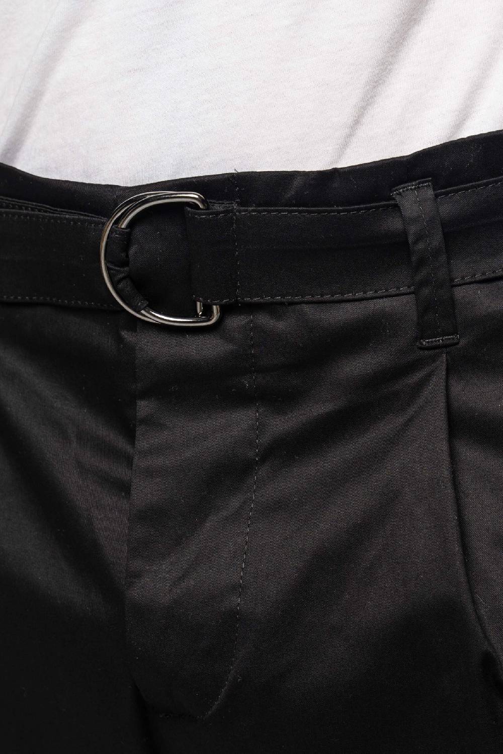 Officina 36 Pantaloni neri in gabardina Offerte