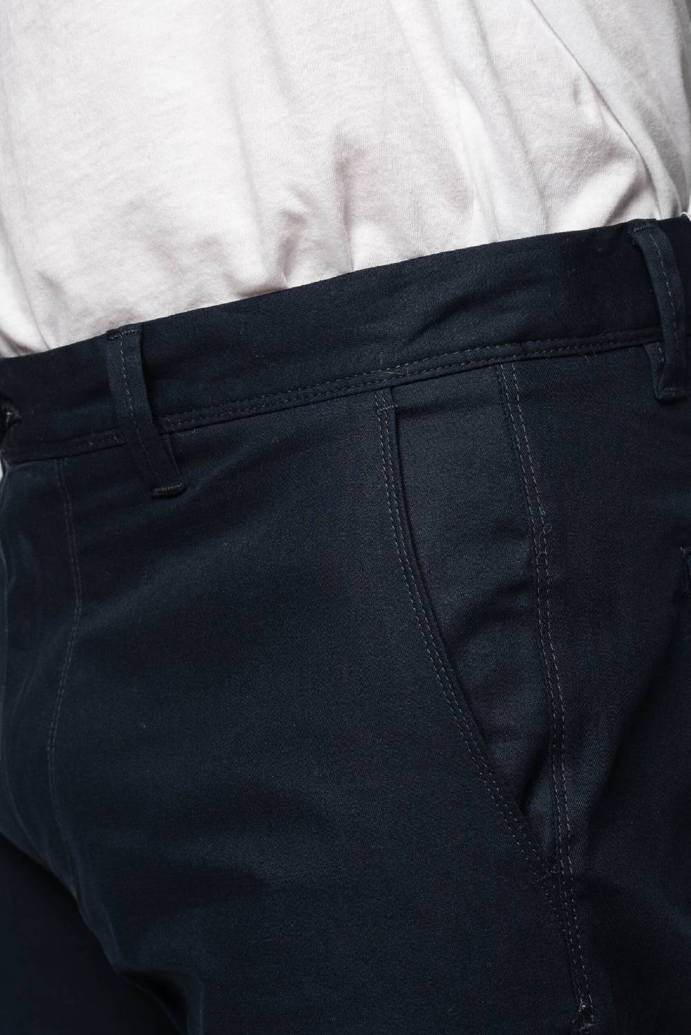 Officina 36 Pantaloni in gabardina blu Nuova