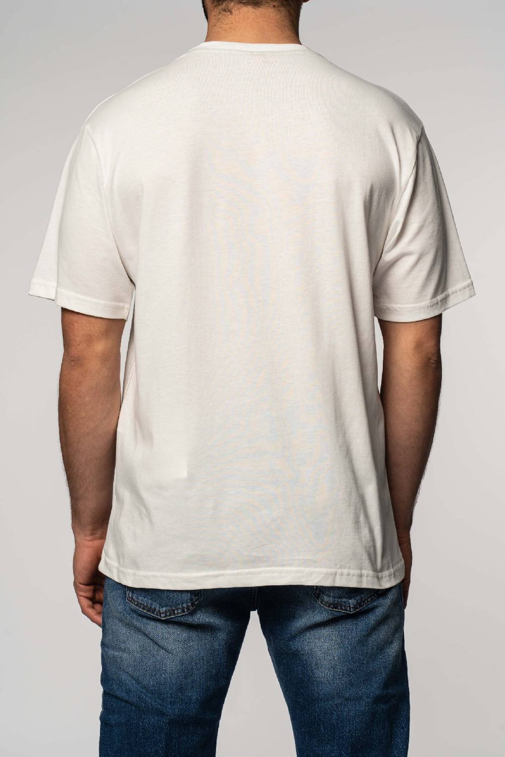 Officina 36 T-shirt in jersey con stampa color latte Spedizione Gratuita