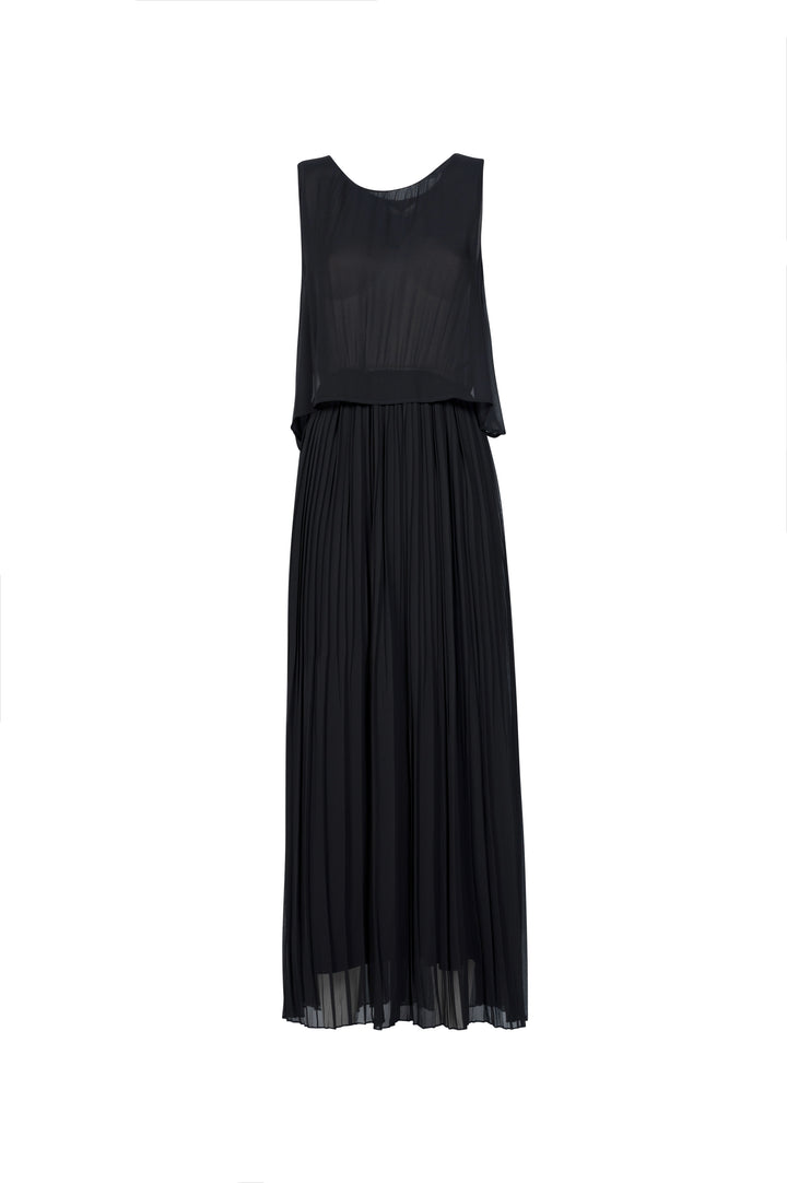 Oltre Tempo Abito in georgette chiffon plissettato Soddisfazione Garantita