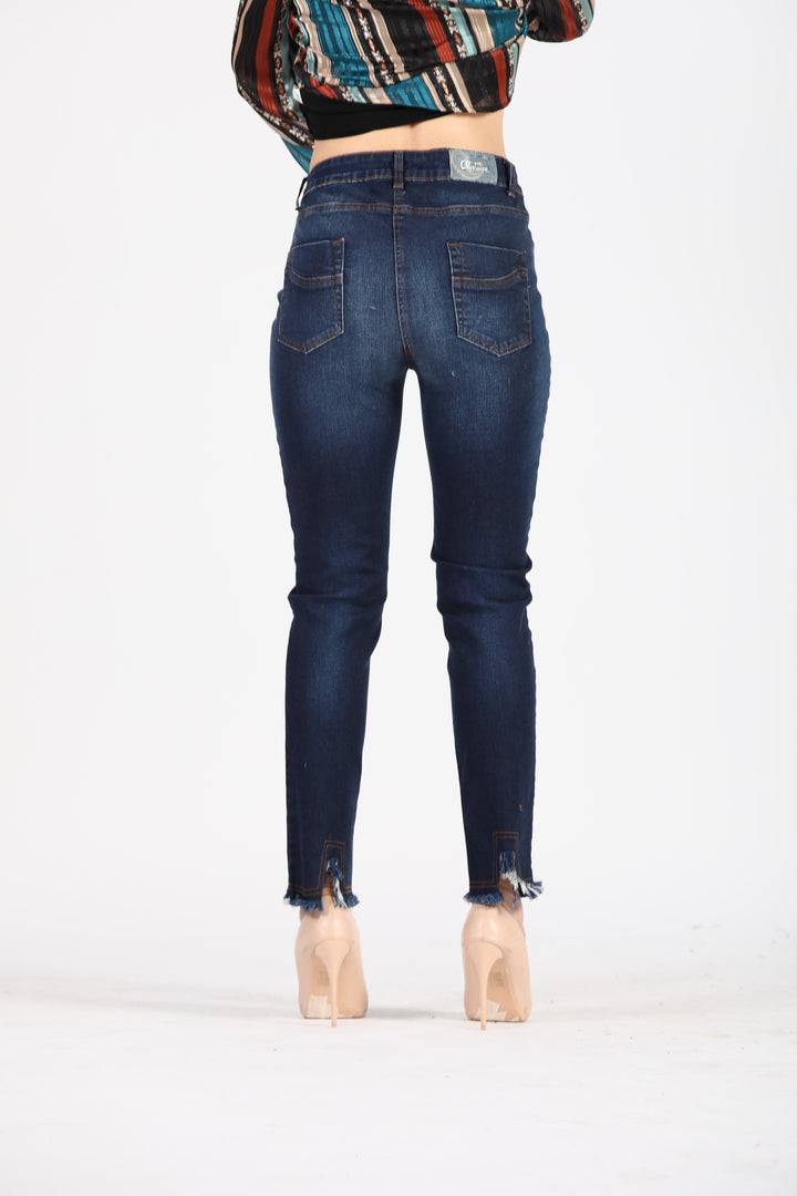 Oltre Tempo Jeans cinque tasche un bottone Consegna Veloce