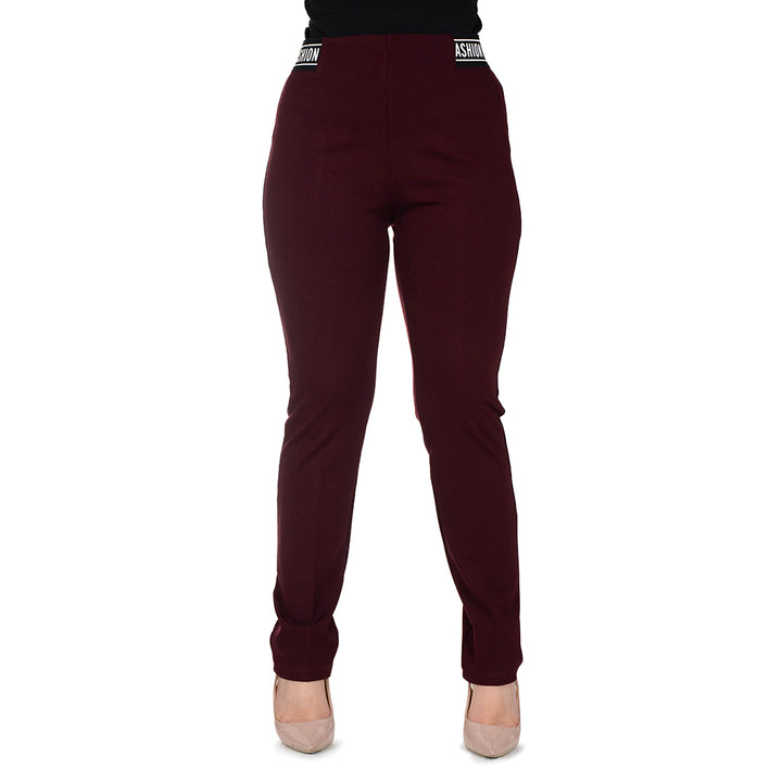 Oltre Tempo Pantalone capri punto milano con elastico Economico