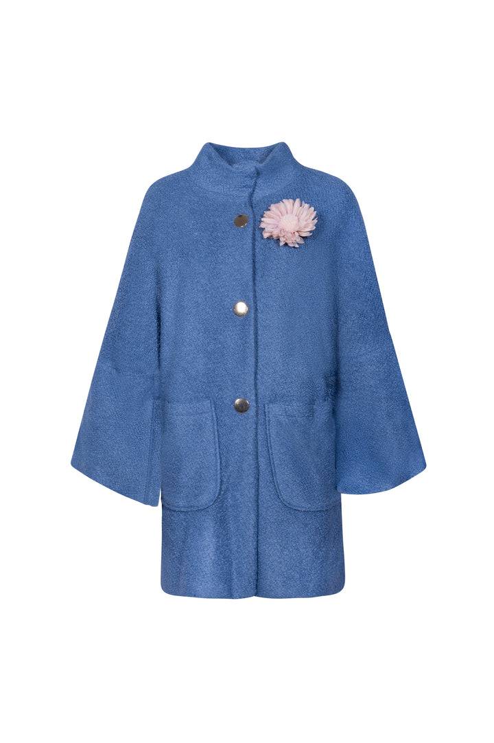 Oltre Tempo Cappotto in bouclè con tasconi e bottoni dorati Offerte