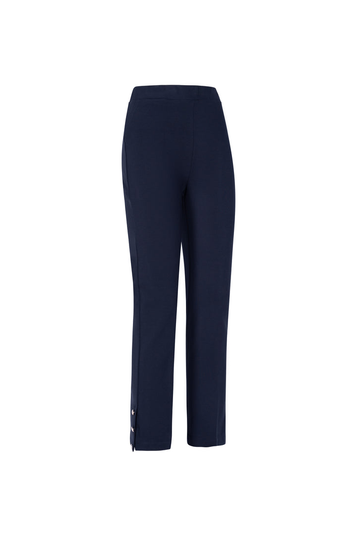 Oltre Tempo Pantalone in punto milano con bottoncini al fondo Hotsell