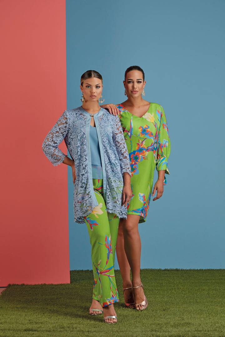 Oltre Tempo Pantalone con elastico in vita in raso leggero Sconto