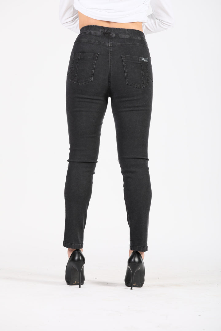 Oltre Tempo Jeans con elastico in vita Saldi