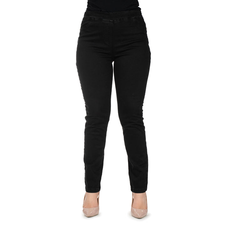 Oltre Tempo Pantalone in cotone con elastico finta tasca Offerte