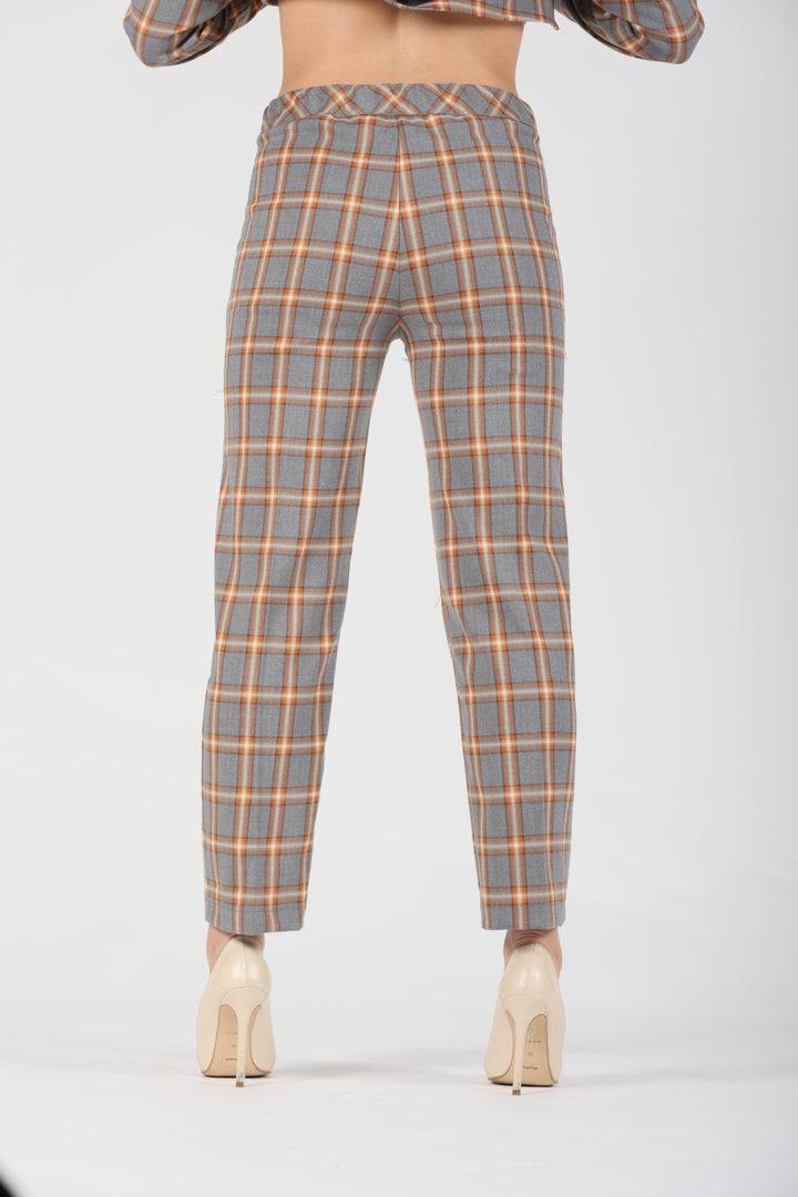 Oltre Tempo Pantalone tartan in viscosa Acquista Ora