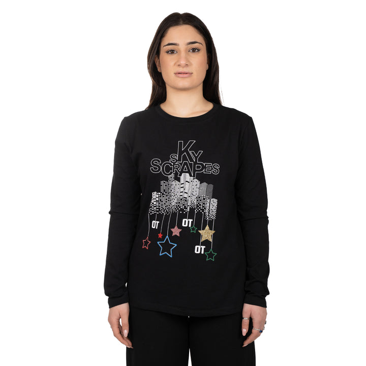Oltre Tempo Maglia in cotone con stampa In Saldo