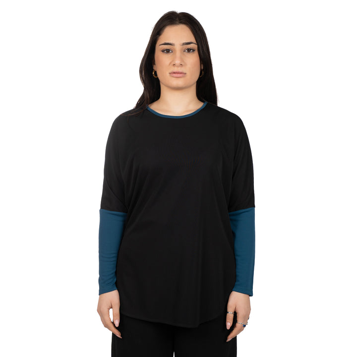 Oltre Tempo Maglia in jersey con contrasti Offerta