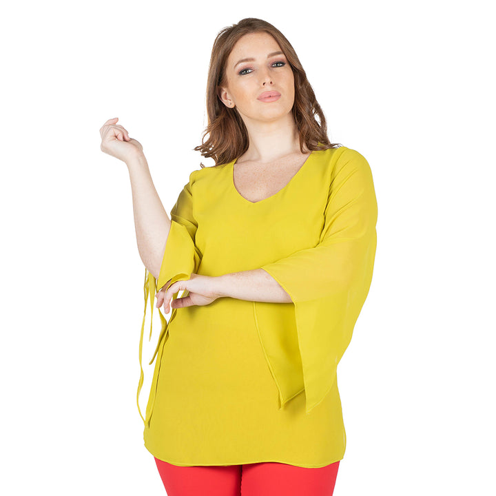 Oltre Tempo Casacca con maniche in georgette chiffon In Saldo