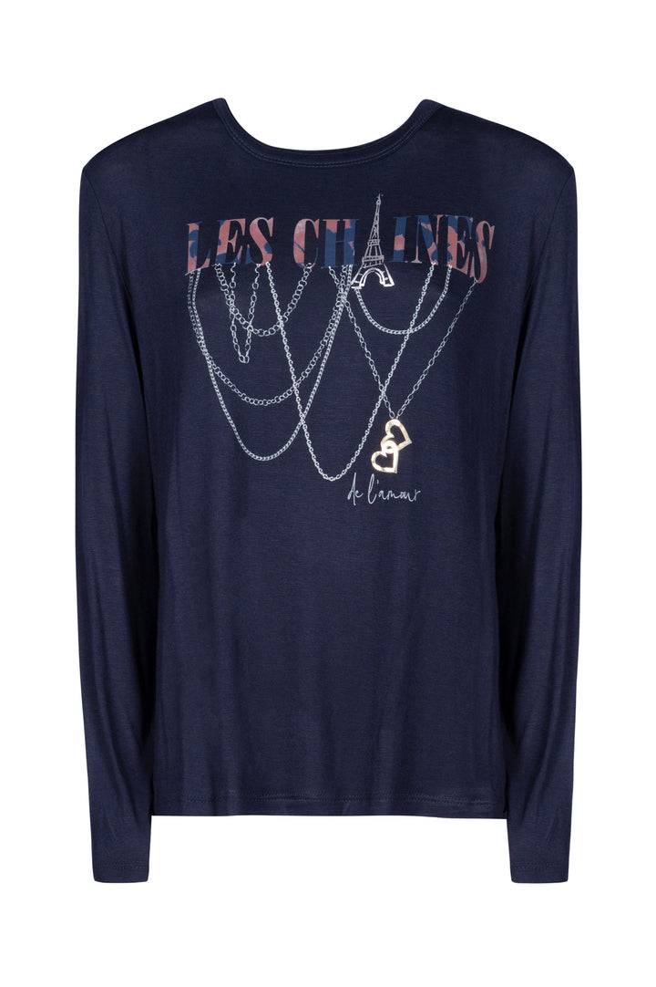 Oltre Tempo T-shirt in viscosa con stampa Sconto