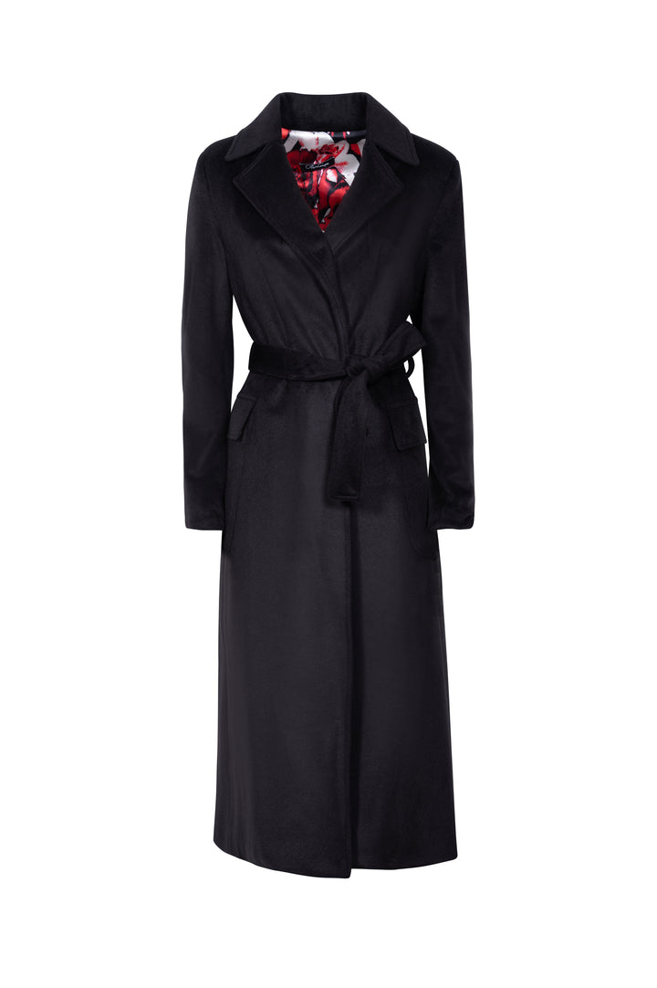 Oltre Tempo Cappotto in lana con tasche a toppa Grandi sconti