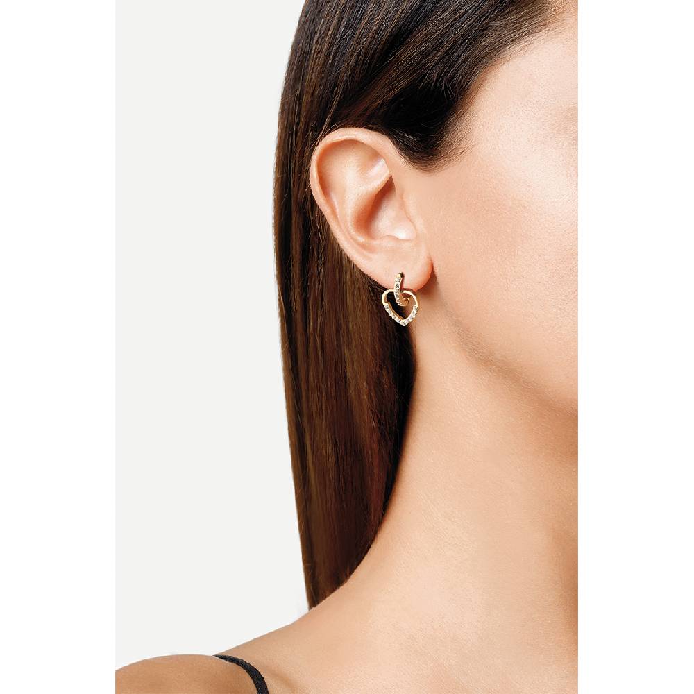 Opsobjects DREAMS orecchini cuore con strass Negozio