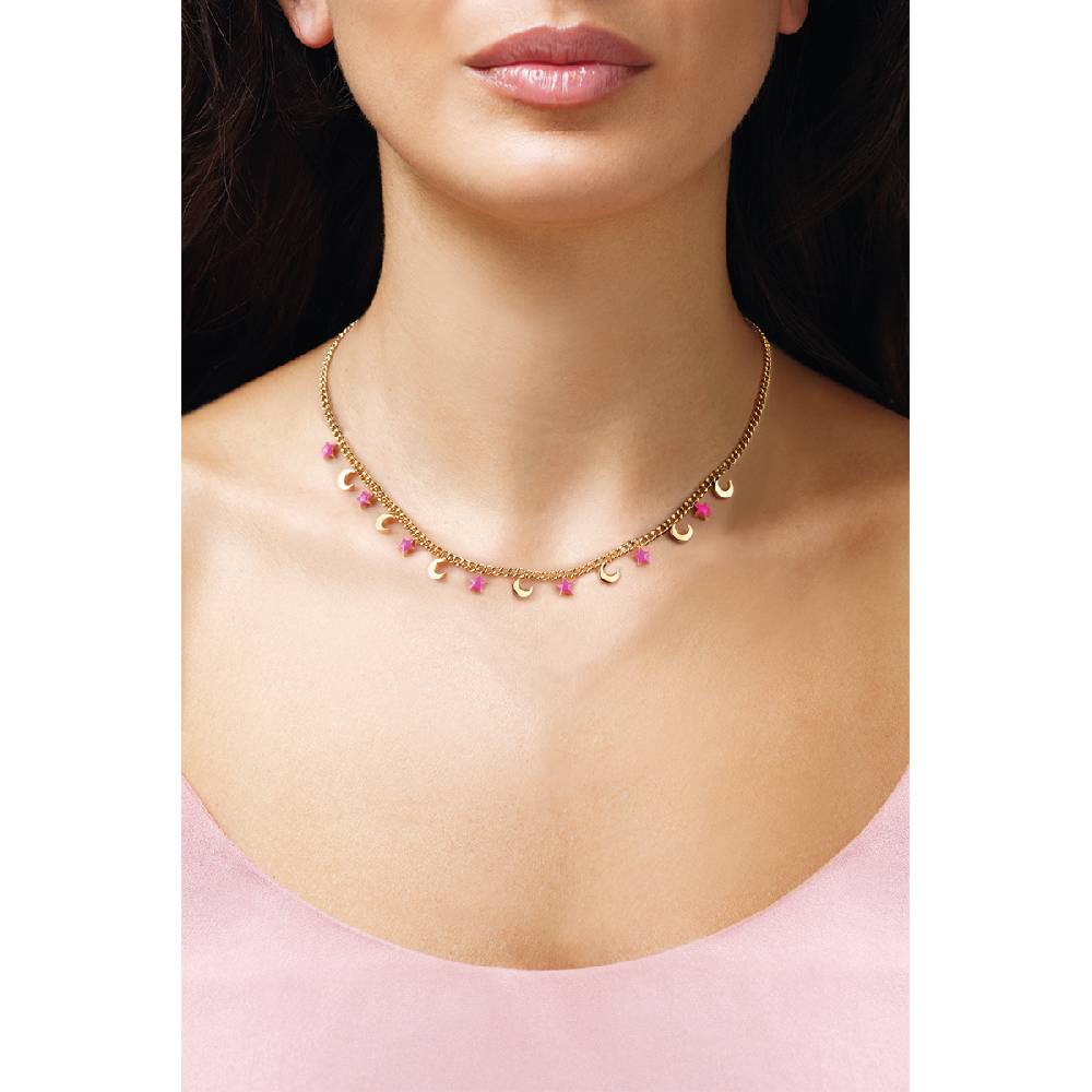 Opsobjects LILY collana con smalto colorato Moda