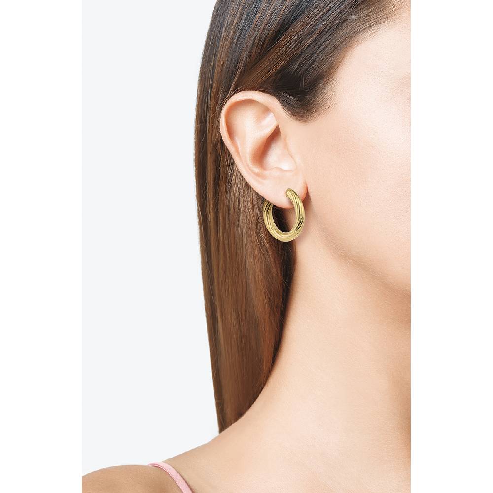 Opsobjects FANCY Orecchini a cerchio striato Saldi