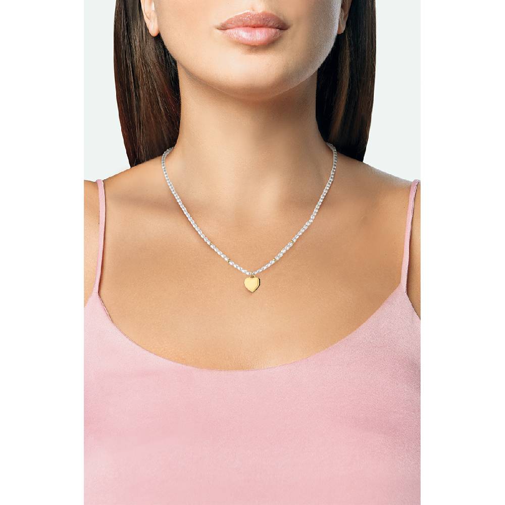 Opsobjects FUNNY PEARLS collana con perle e pendente Spedizione Gratuita