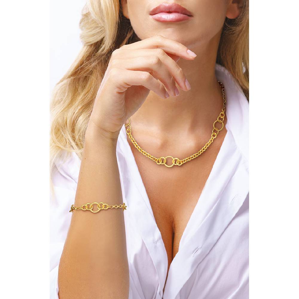 Opsobjects GRACE collana con maglie tonde diamantate I Più Venduti