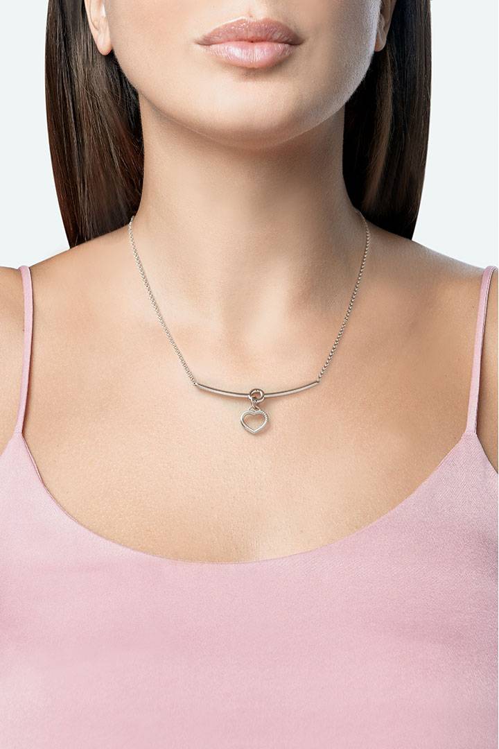 Opsobjects TWISTED collana cuore pendente Saldi Di Fabbrica