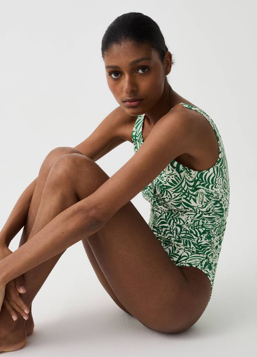 Ovs Costume intero con nodo stampa foliage Saldi