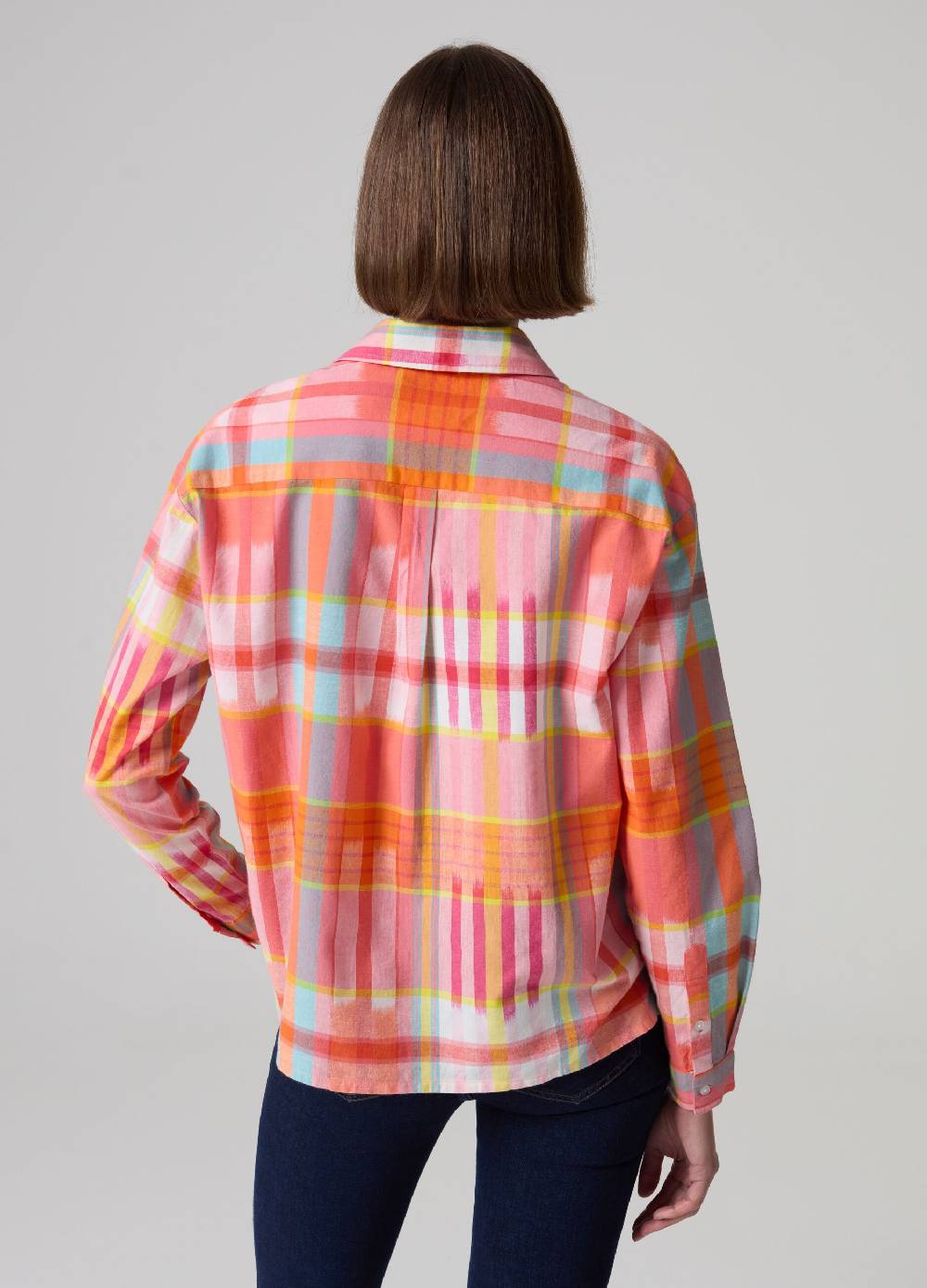 Ovs Camicia in cotone e lino fantasia check Moda