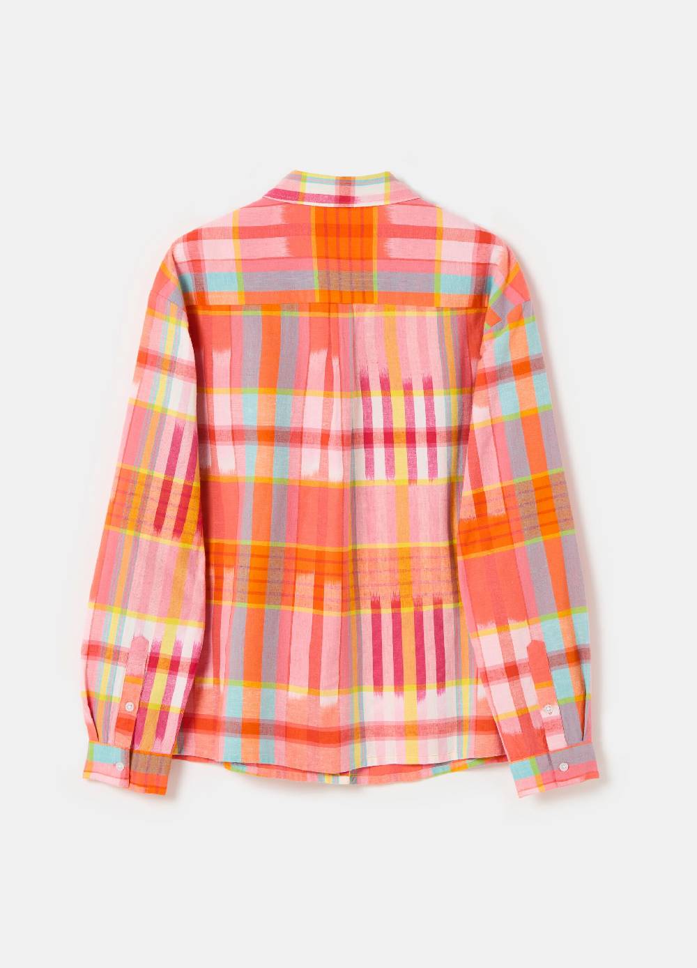 Ovs Camicia in cotone e lino fantasia check Moda