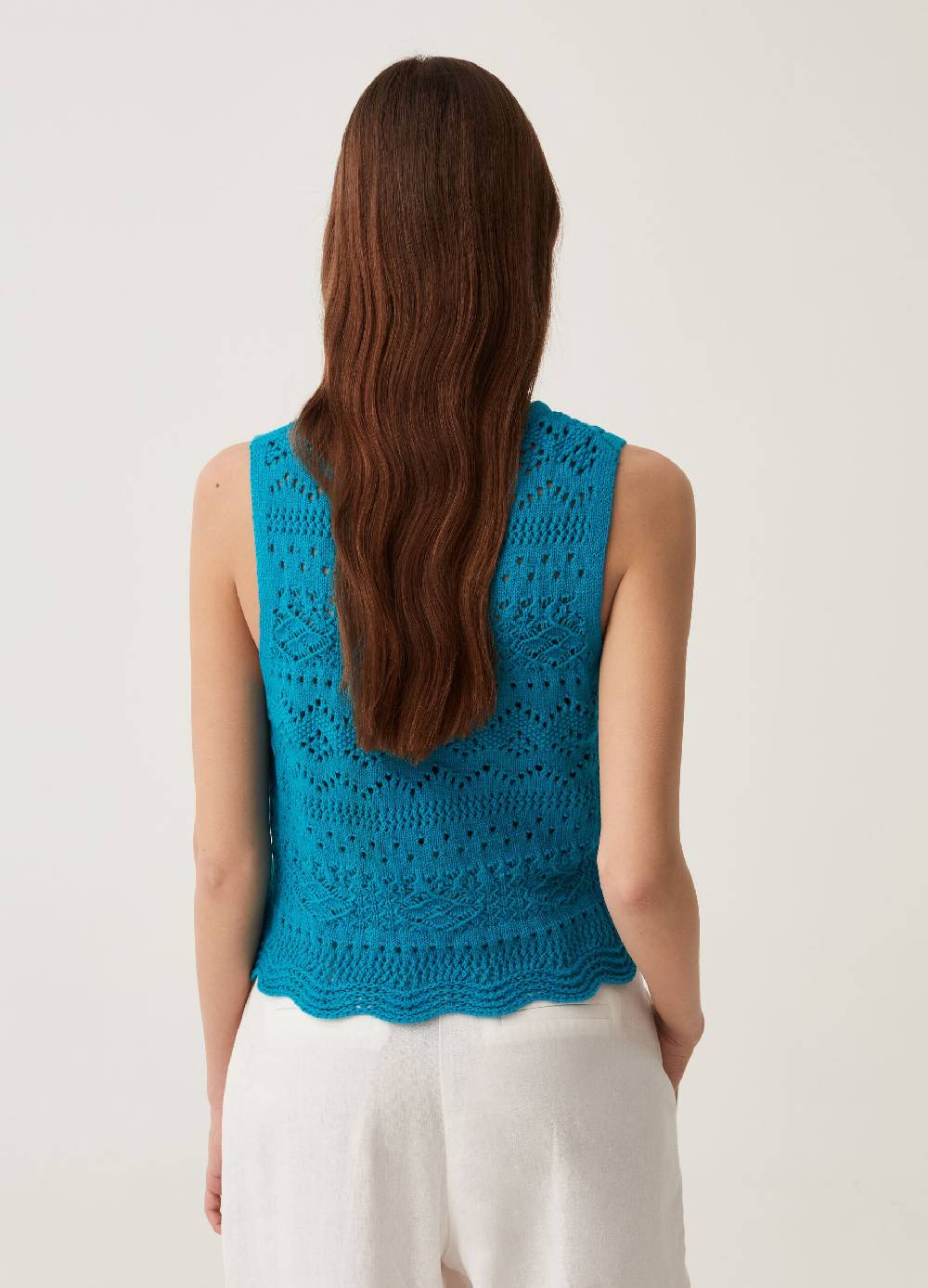 Ovs Tank top in cotone crochet 2025