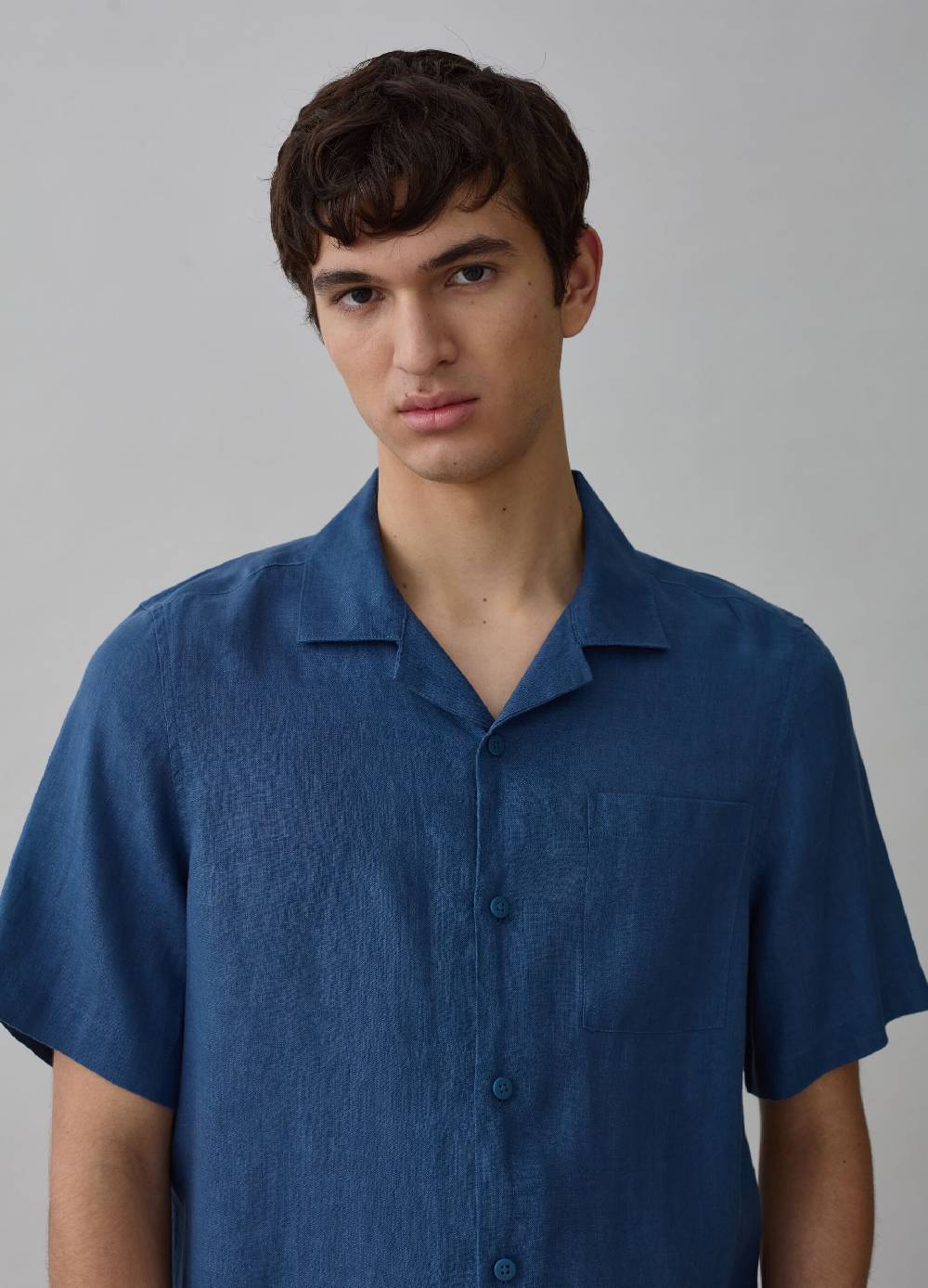 Ovs Camicia a maniche corte in puro lino Qualità Garantita