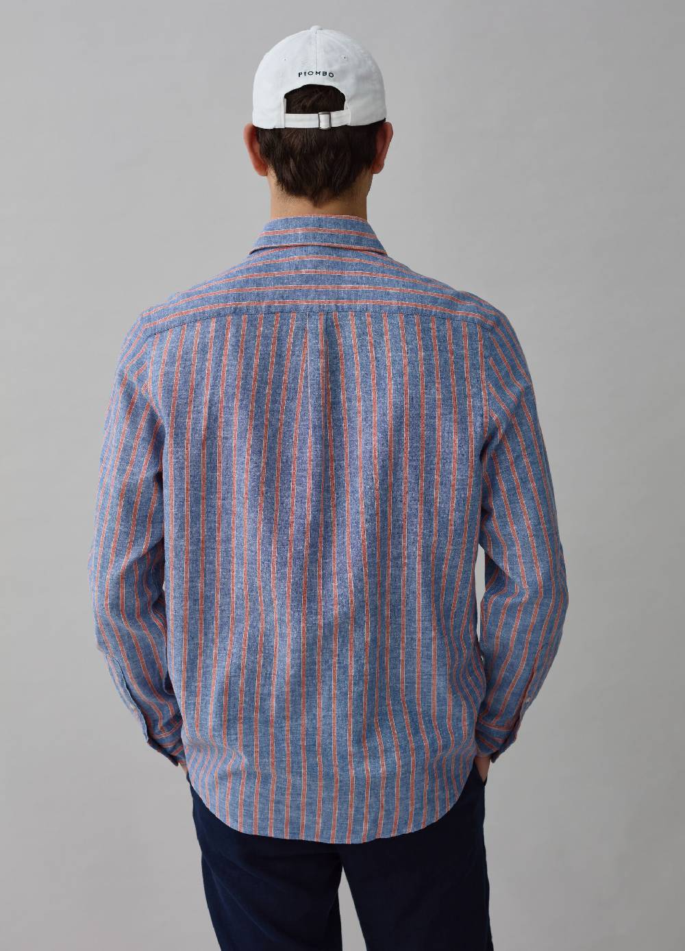 Ovs Camicia in lino e cotone a righe Negozi Online