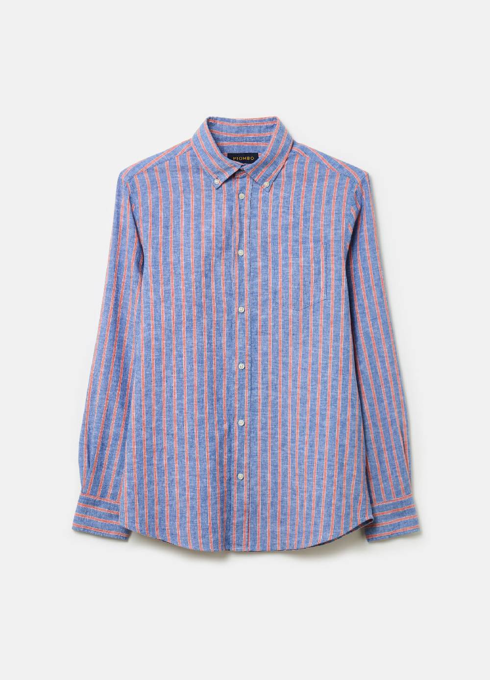 Ovs Camicia in lino e cotone a righe Negozi Online
