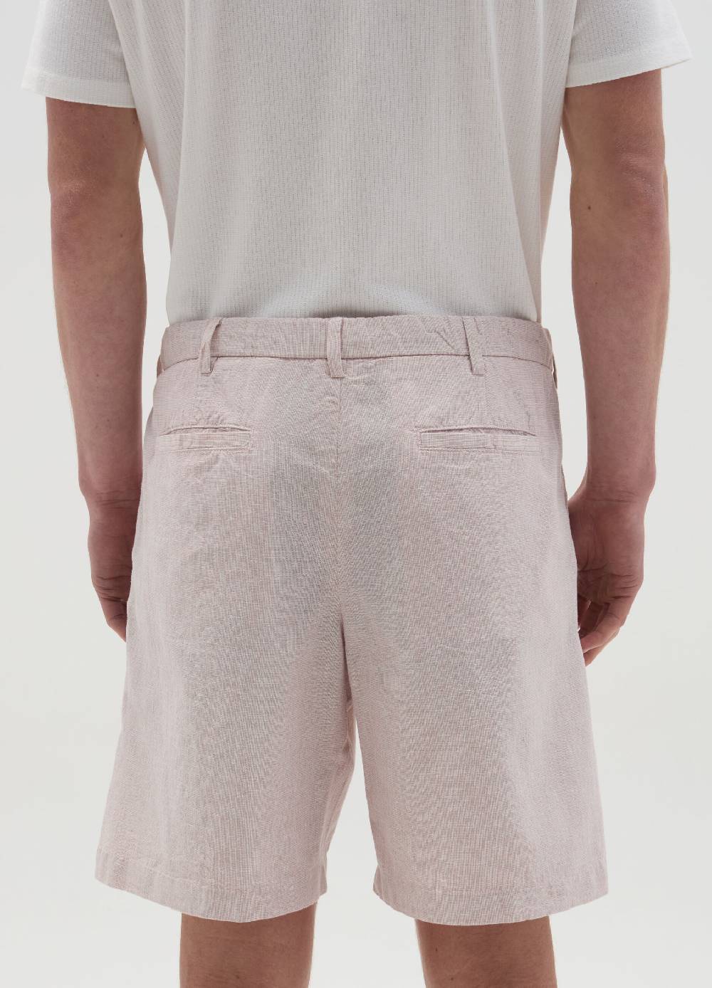 Ovs Bermuda chino in cotone e lino con pinces Promozione Limitata