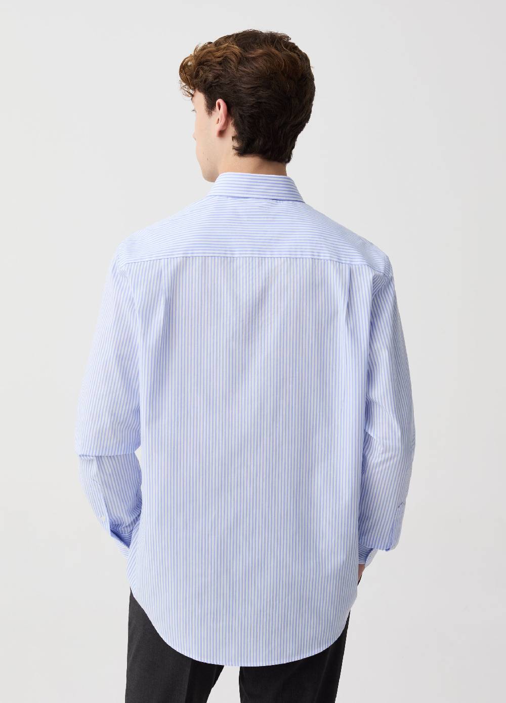 Ovs Camicia regular fit easy iron a righe In Vendita