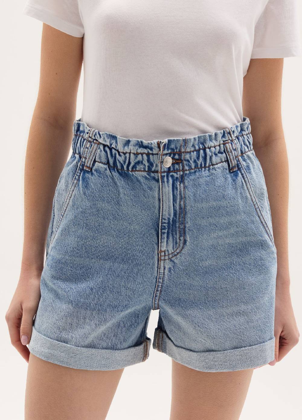 Ovs Shorts paper bag in denim Offerte