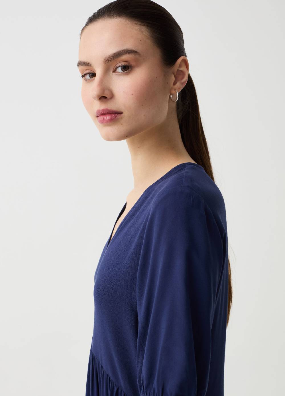 Ovs Vestito corto a balze con scollo a V Qualità Garantita