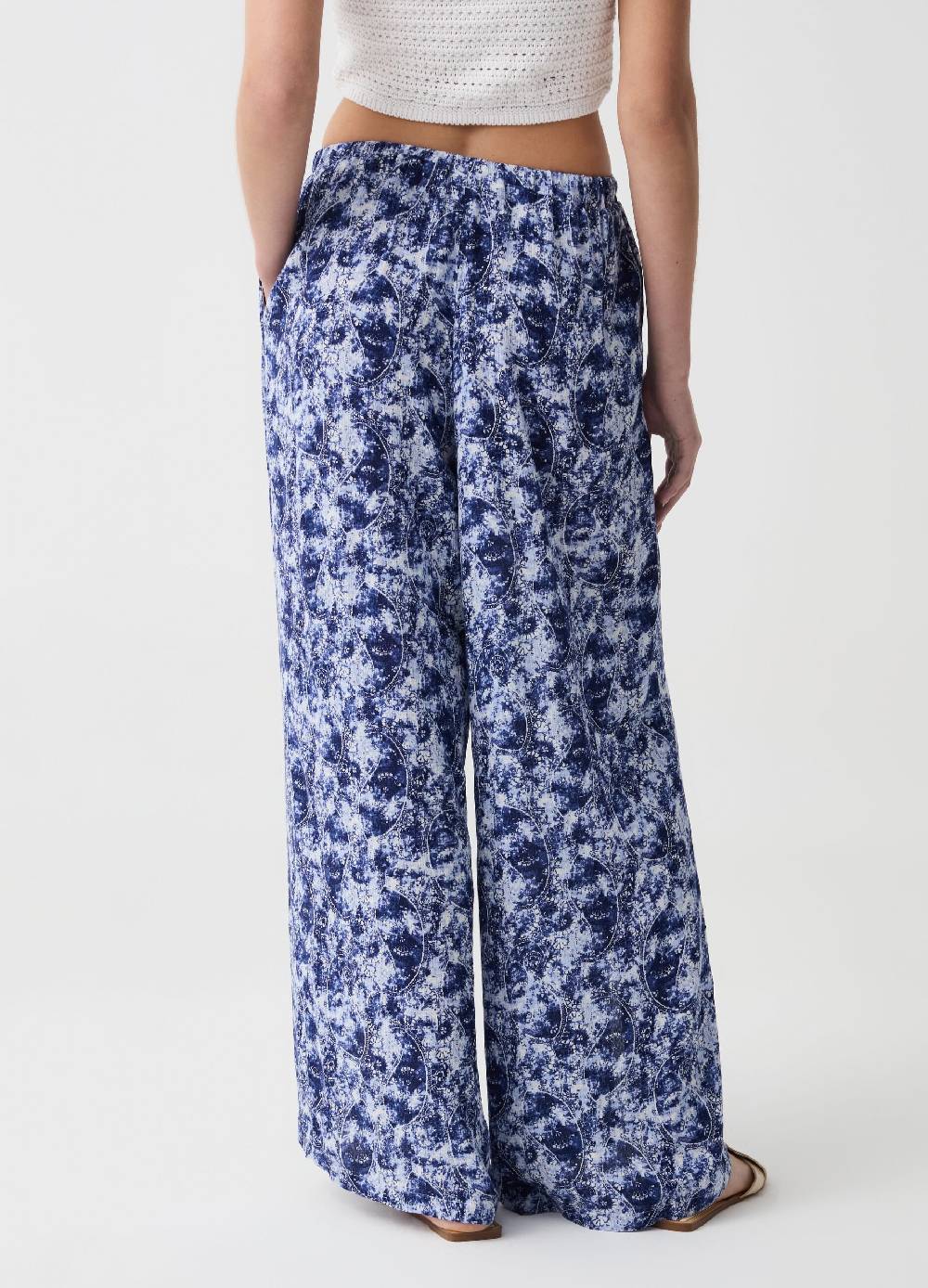 Ovs Pantalone palazzo wide leg con spacchi Offerta