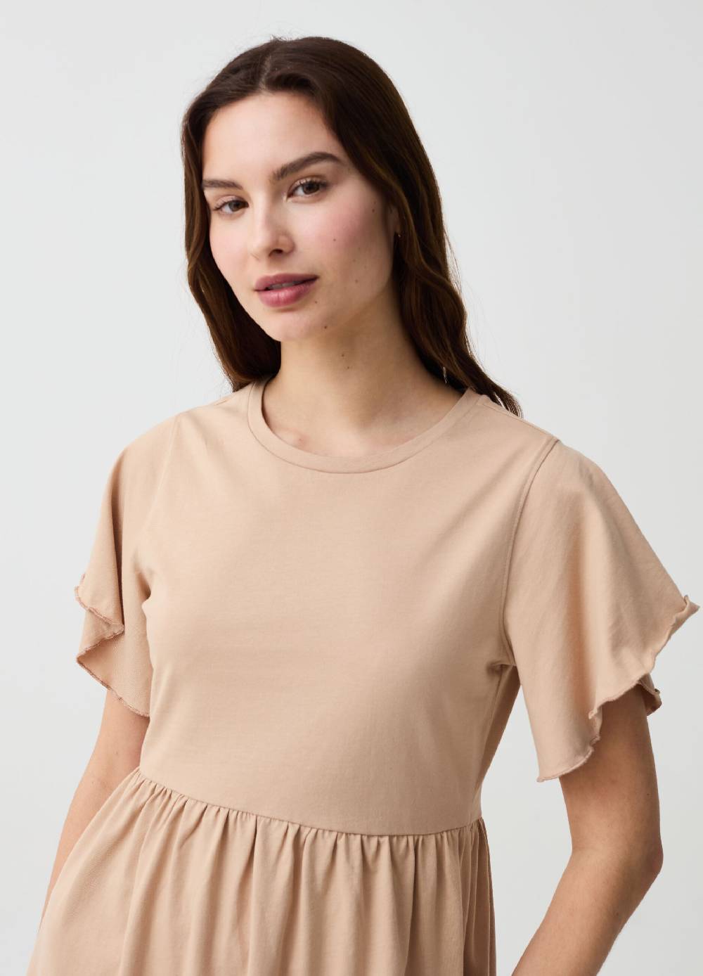Ovs Vestito Essential corto con maniche a farfalla Online