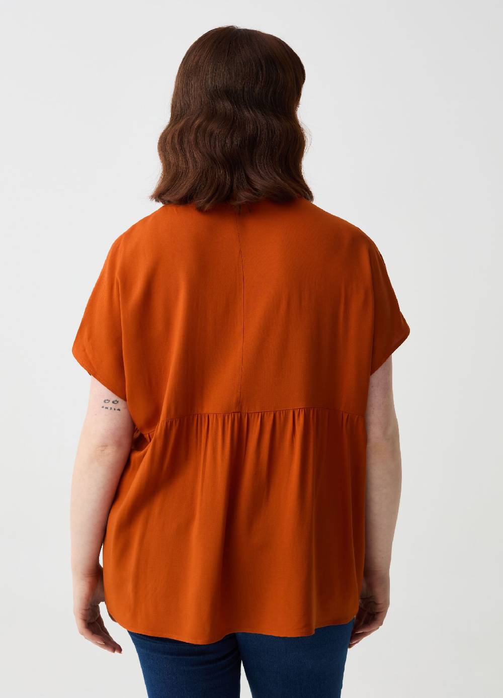Ovs Blusa in viscosa con bottoni Curvy Saldi