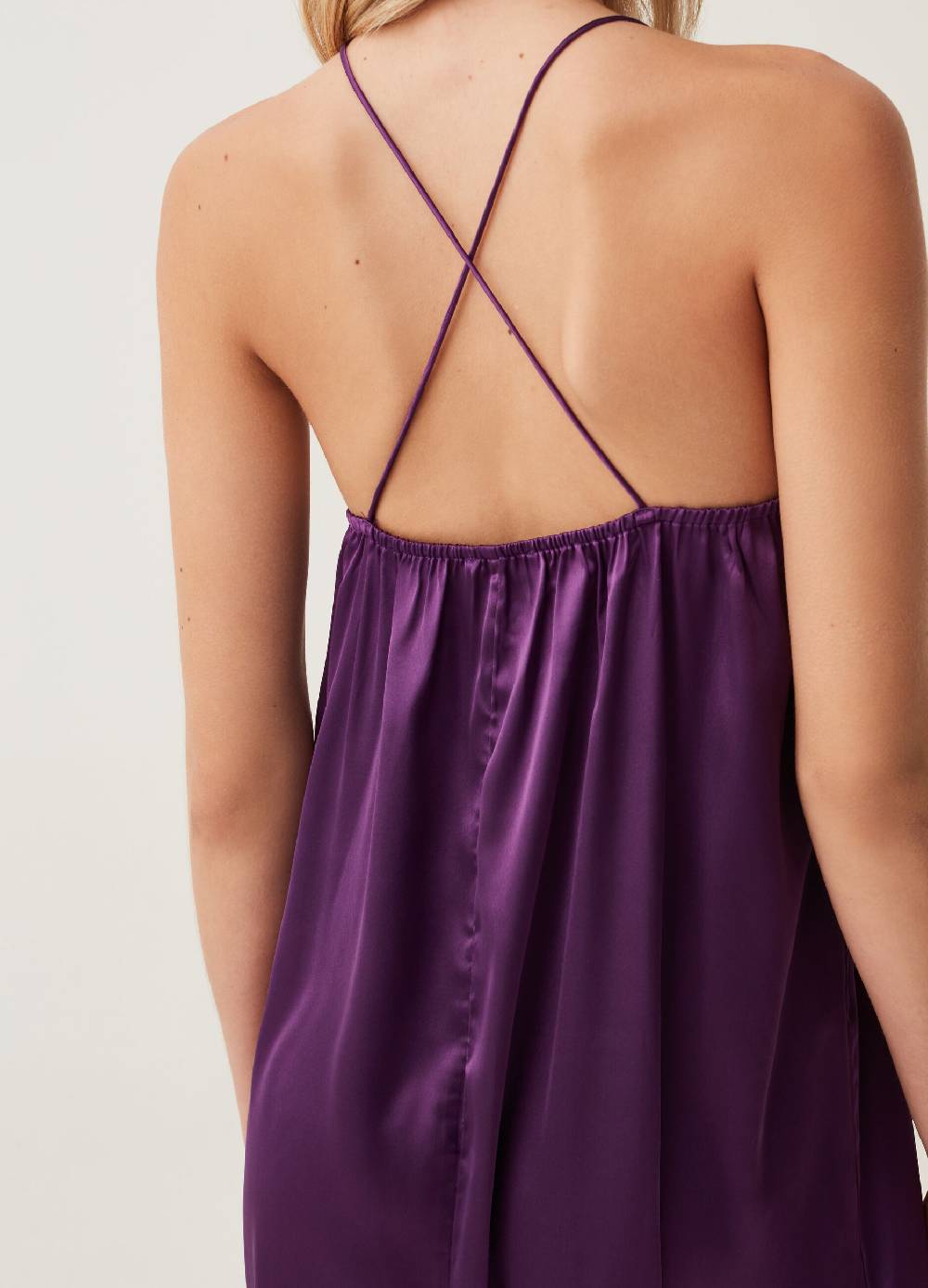 Ovs Abito lungo in satin con spacchi Hotsell