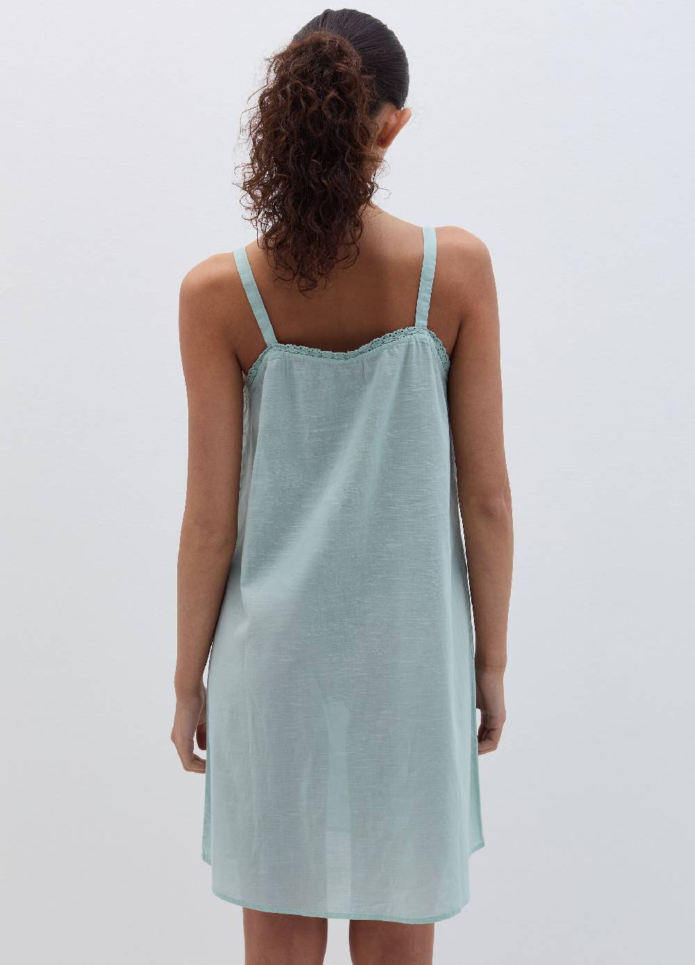 Ovs Camicia da notte in cotone con ricamo 2025