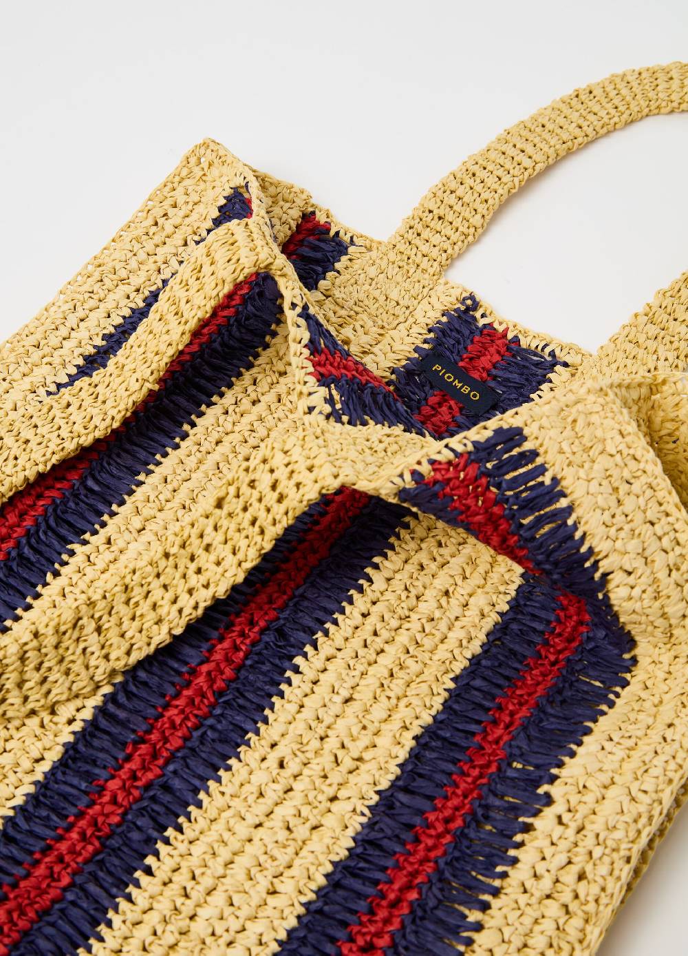 Ovs Tote bag in rafia a righe Vendita