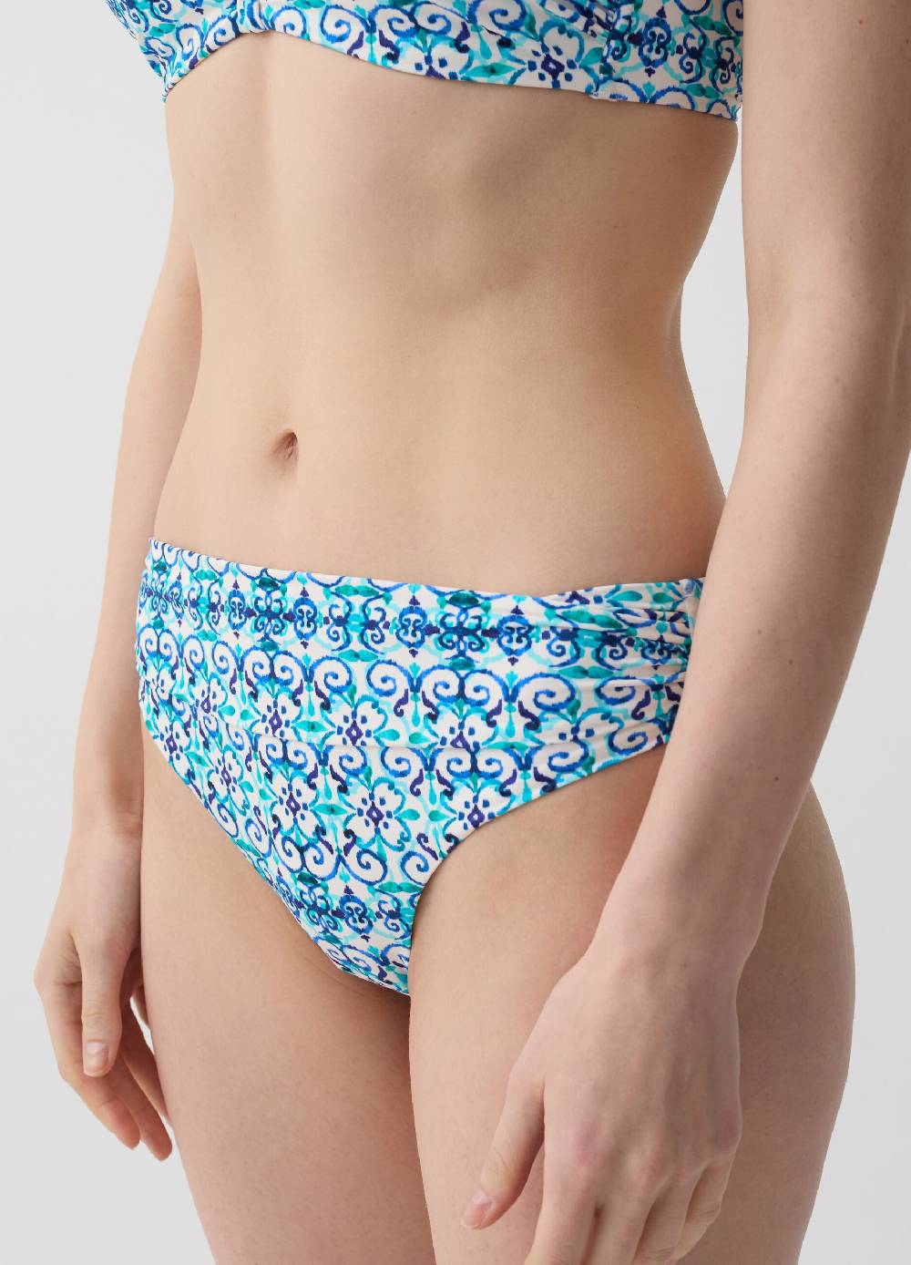 Ovs Slip bikini a vita alta stampa maiolica Saldi