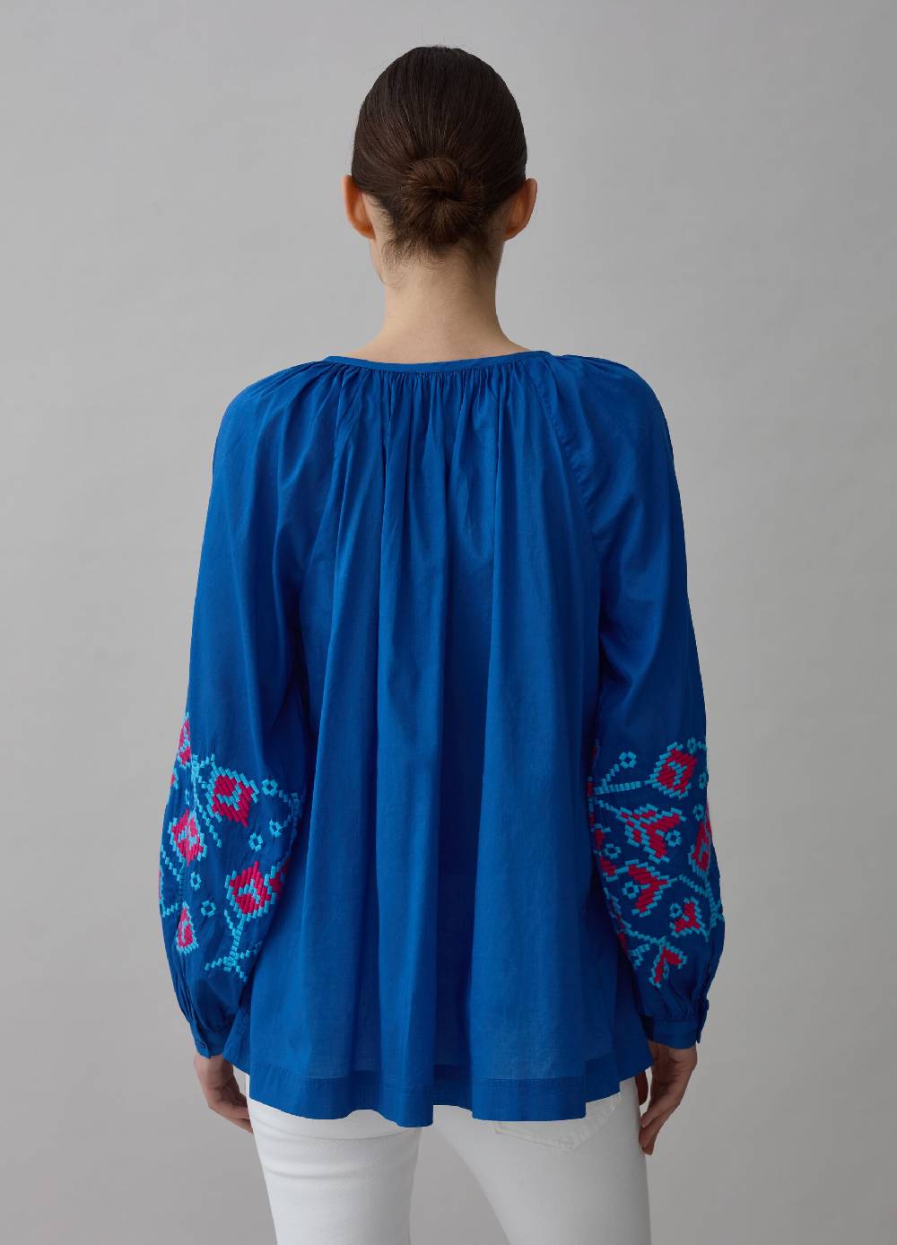 Ovs Blusa over con ricami etnici e nappine Italy