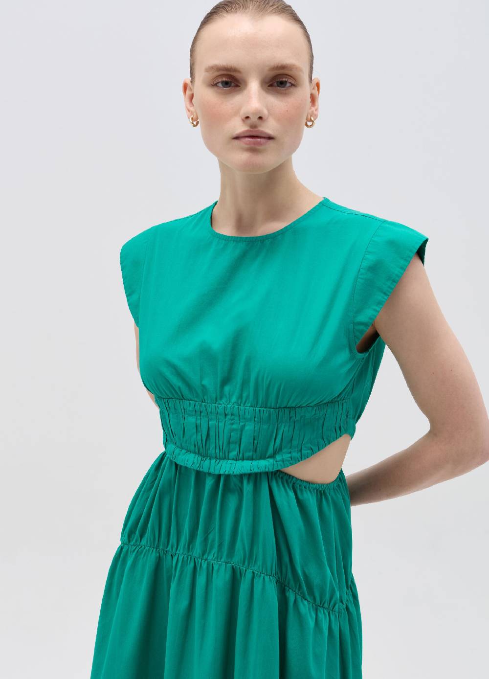 Ovs Vestito lungo in popeline con dettagli cut out 2025