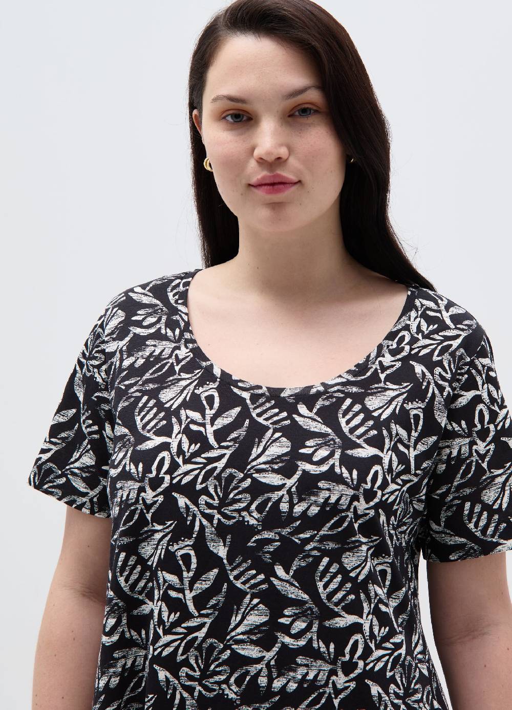 Ovs Vestito corto con stampa all-over Curvy Qualità